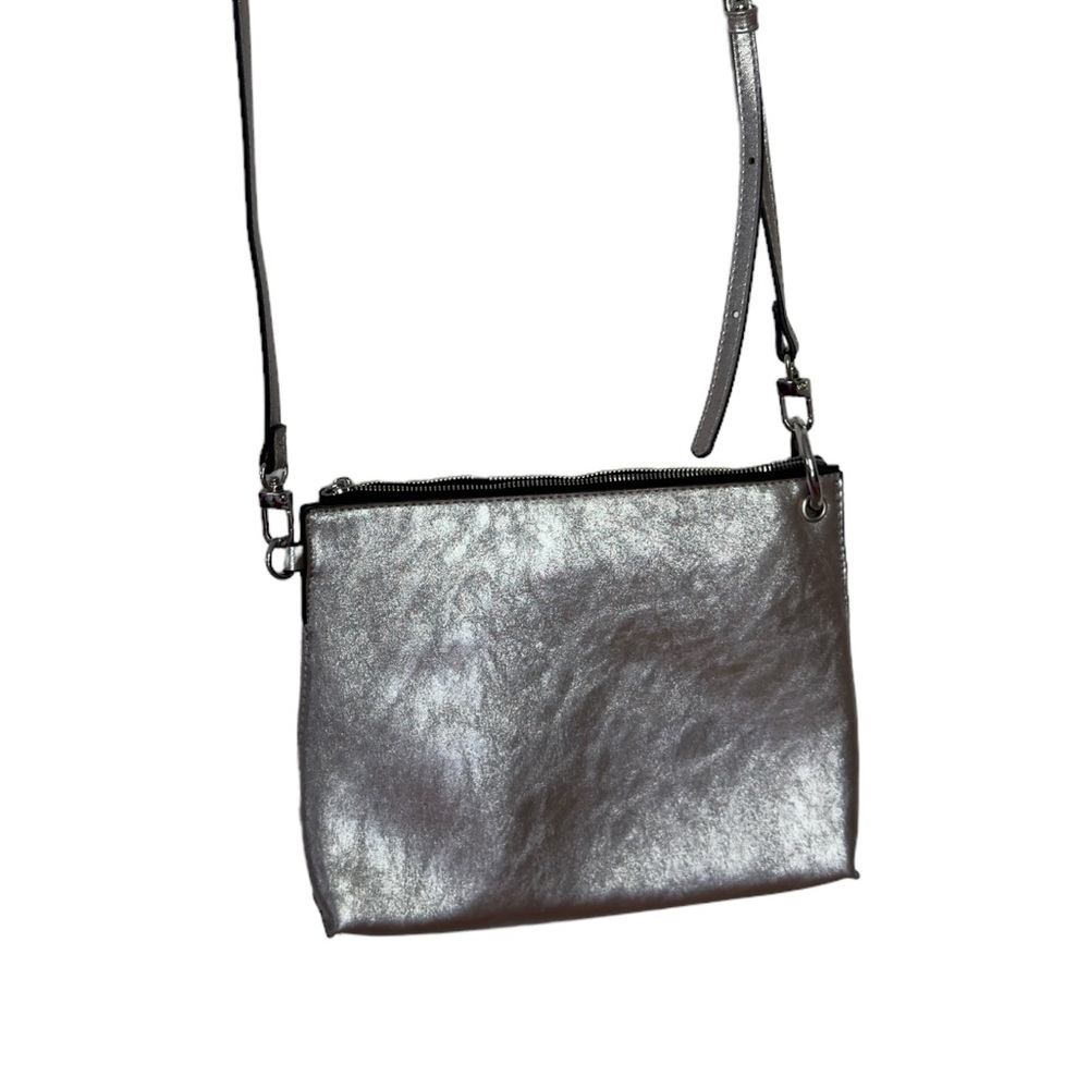 M & S Collection. Silver Crossbody/clutch bag New
